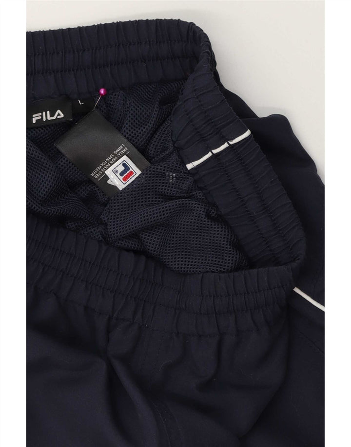 Fila Short de sport homme grand bleu marine polyester