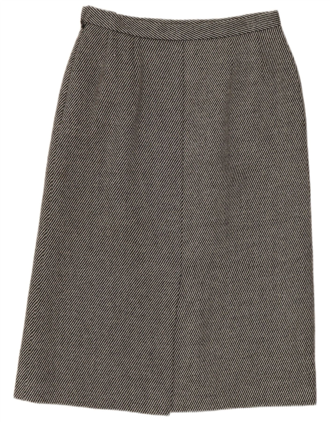 Jaeger Jupe crayon femme UK 14 Medium W28 Laine rayée grise