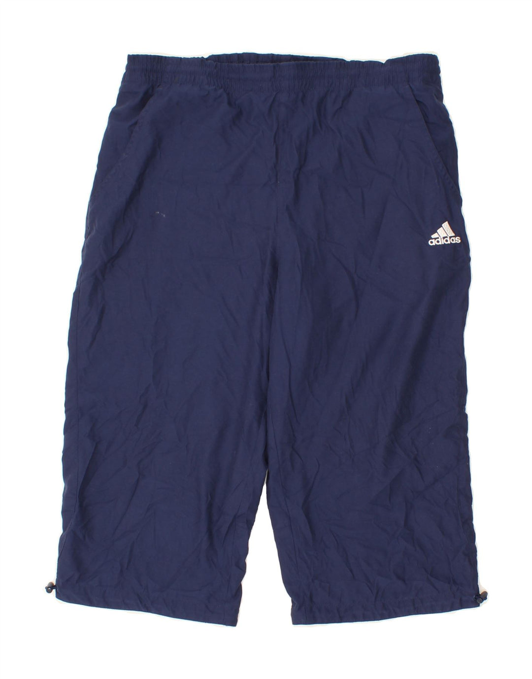 ADIDAS Mens Bermuda Sport Shorts Medium Navy Blue Polyester Vintage Adidas and Second-Hand Adidas from Messina Hembry 