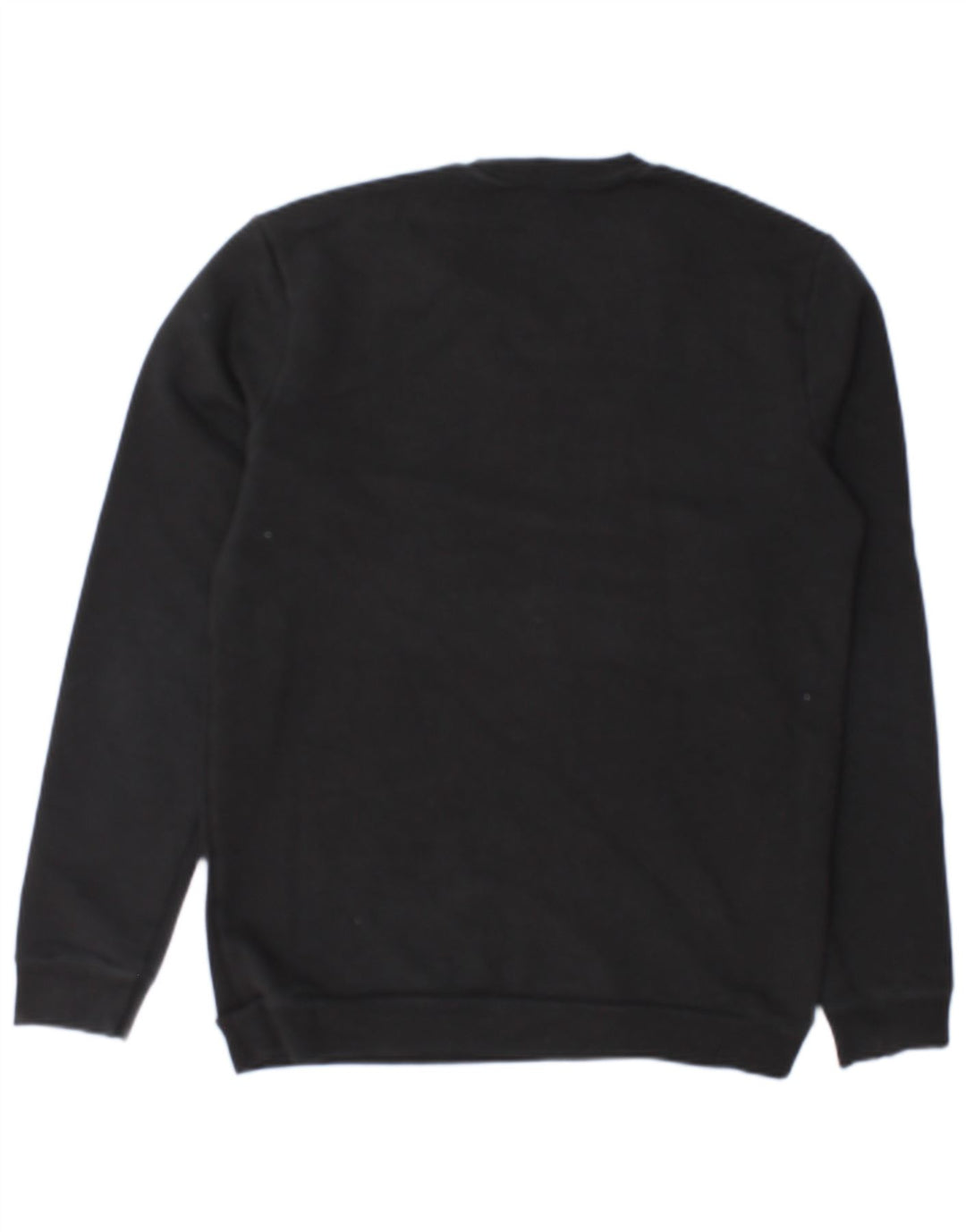 Benetton Sweat-Shirt Graphique Homme Noir Moyen Coton