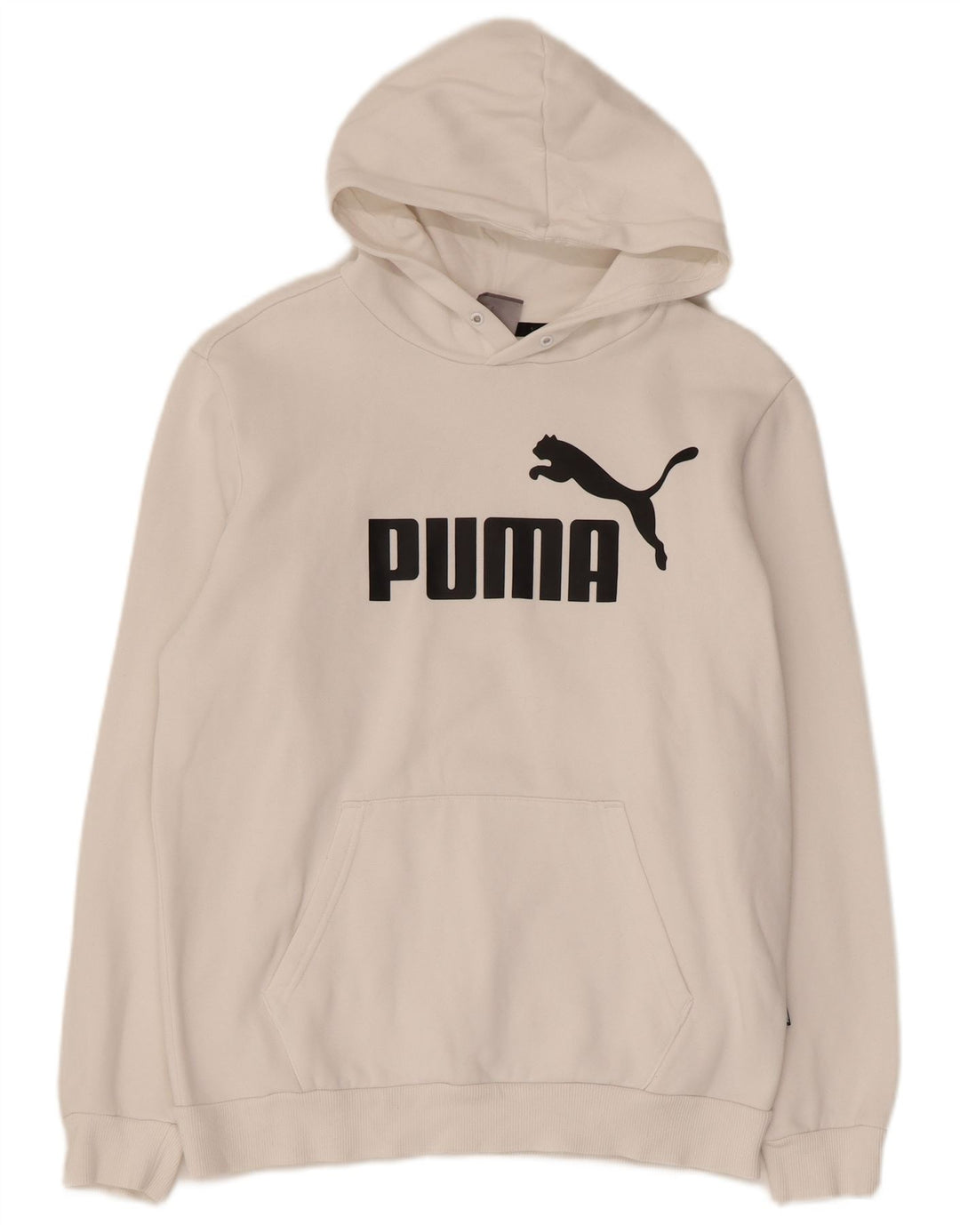 PUMA Pull à capuche graphique pour homme Petit Blanc Coton