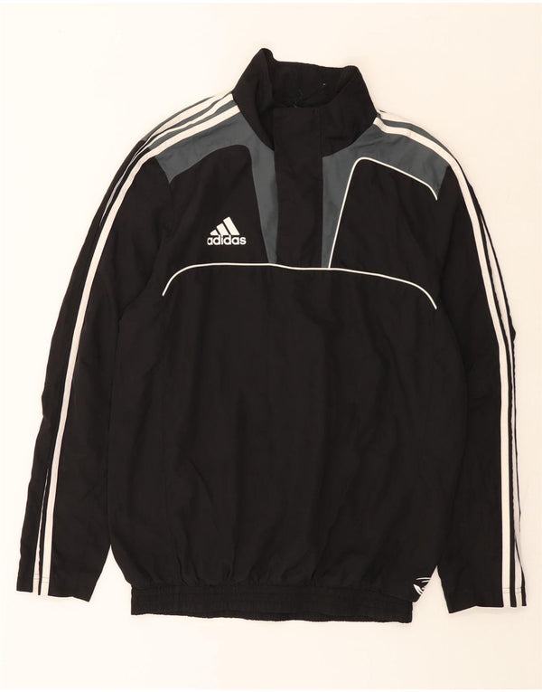 Adidas Veste Anorak Homme UK 36 Petit Noir Colorblock Polyester