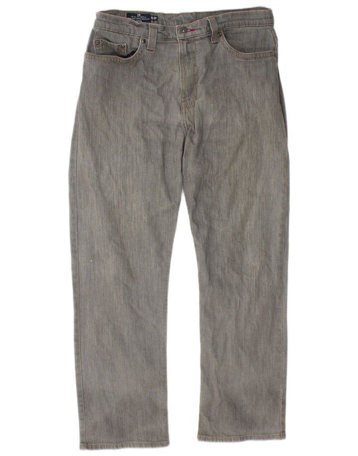 Marks & Spencer Jean droit Blue Harbor homme W34 L29 coton gris