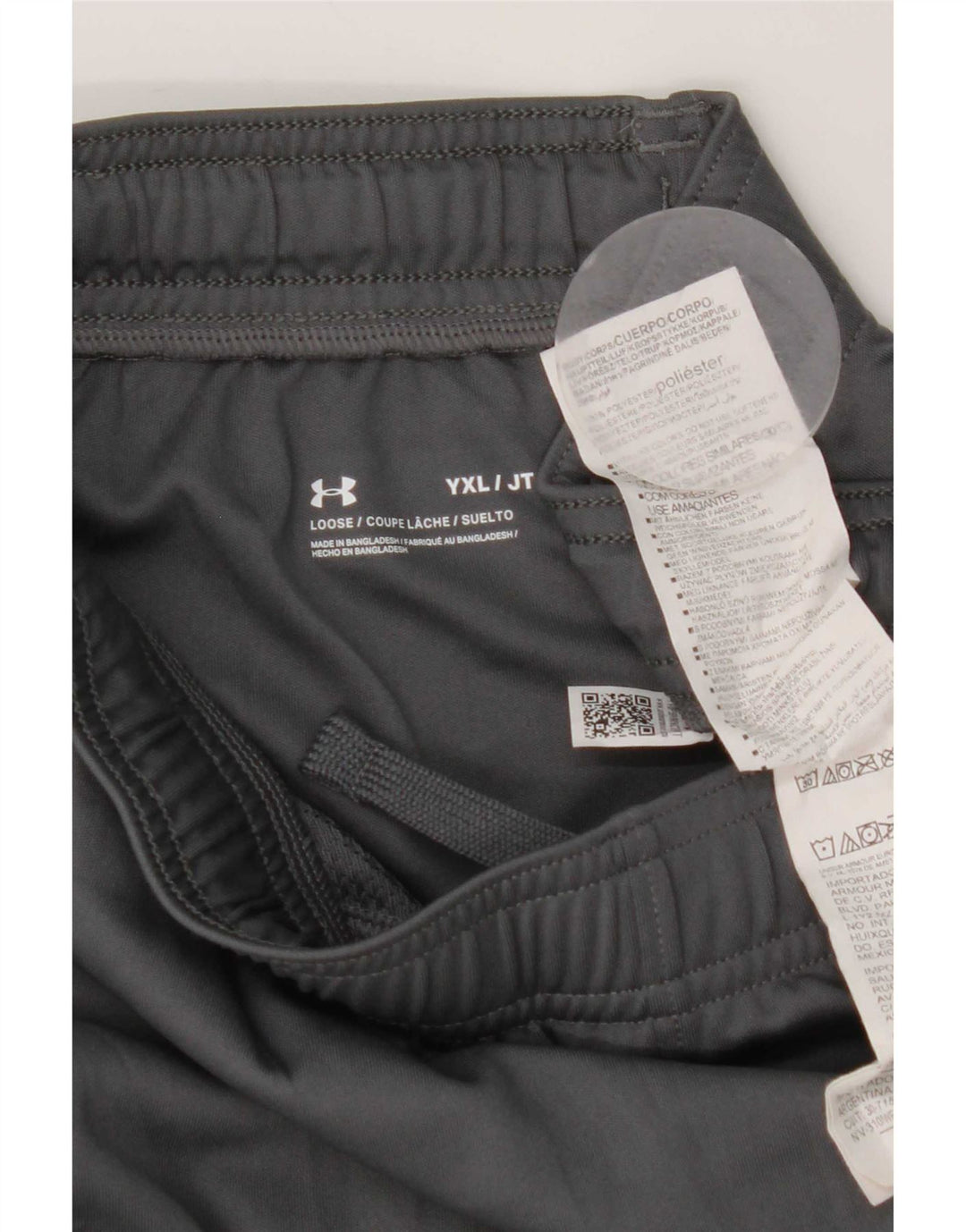 Under Armour Short de sport garçon 13-14 ans XL Gris Polyester