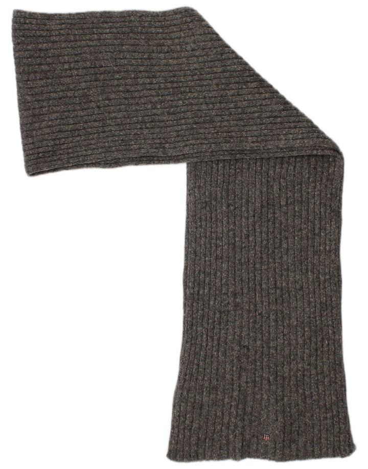 Gant Écharpe rectangulaire en tricot pour hommes, taille unique, gris, laine d'agneau, hiver
