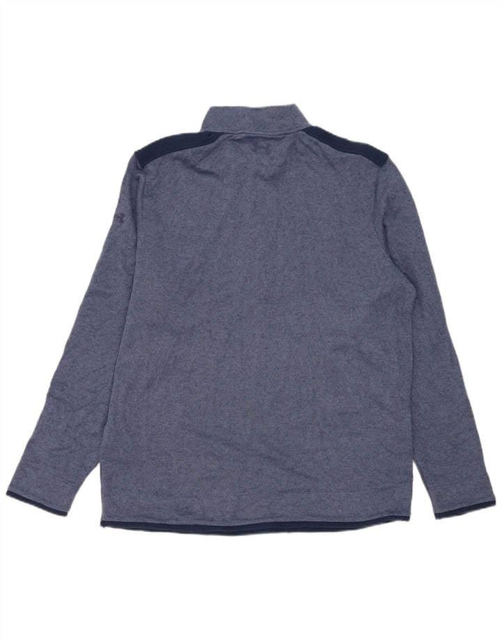 Under Armour Haut de Survêtement Cold Gear Pullover XL Homme Bleu Marine Colourblock