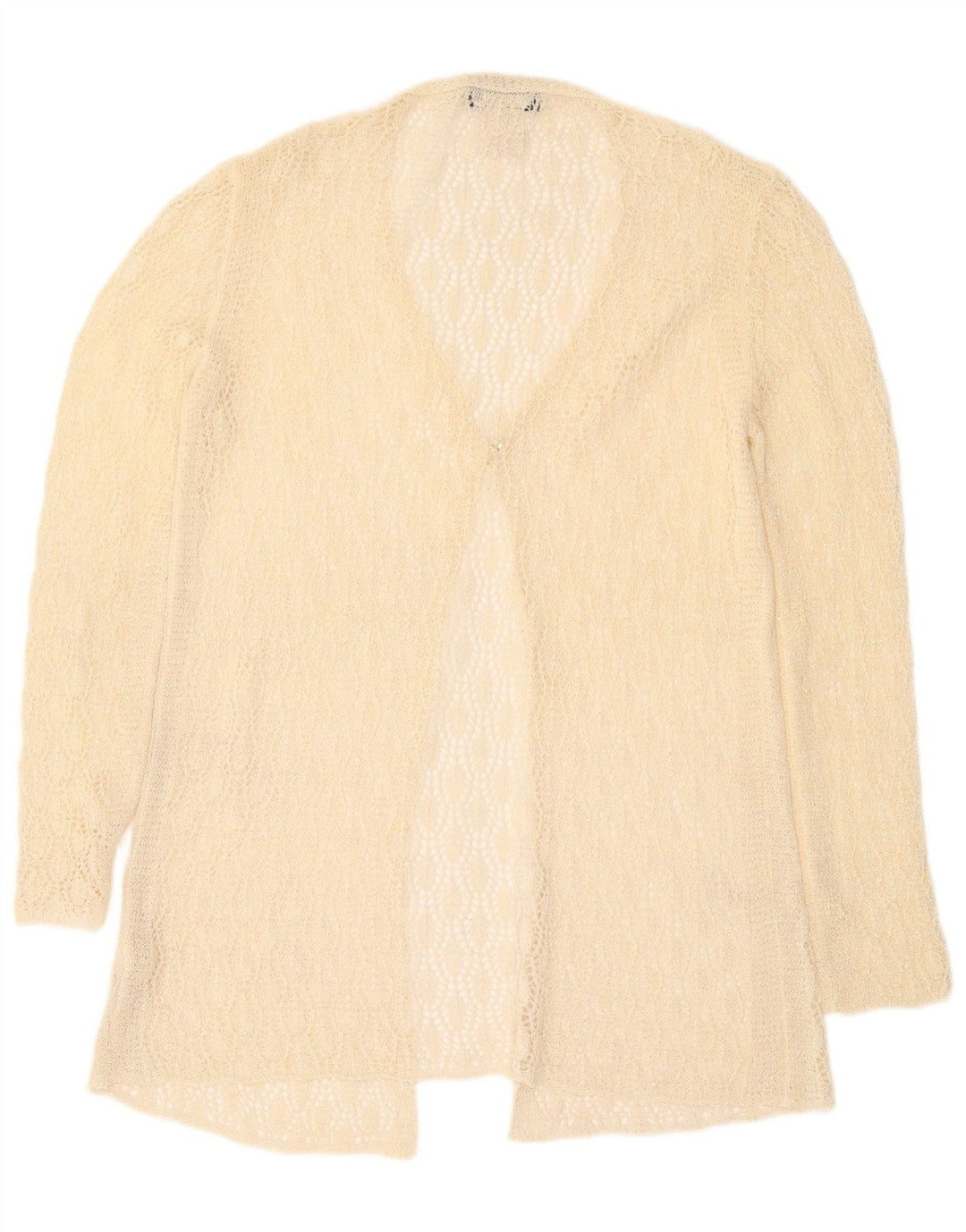 Les Copains Cardigan transparent pour femme IT 42 Medium Off White
