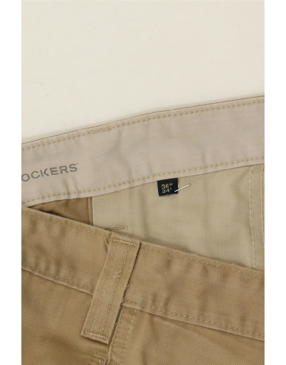 DOCKERS Mens Pegged Chino Trousers W36 L31 Beige Vintage Dockers and Second-Hand Dockers from Messina Hembry 