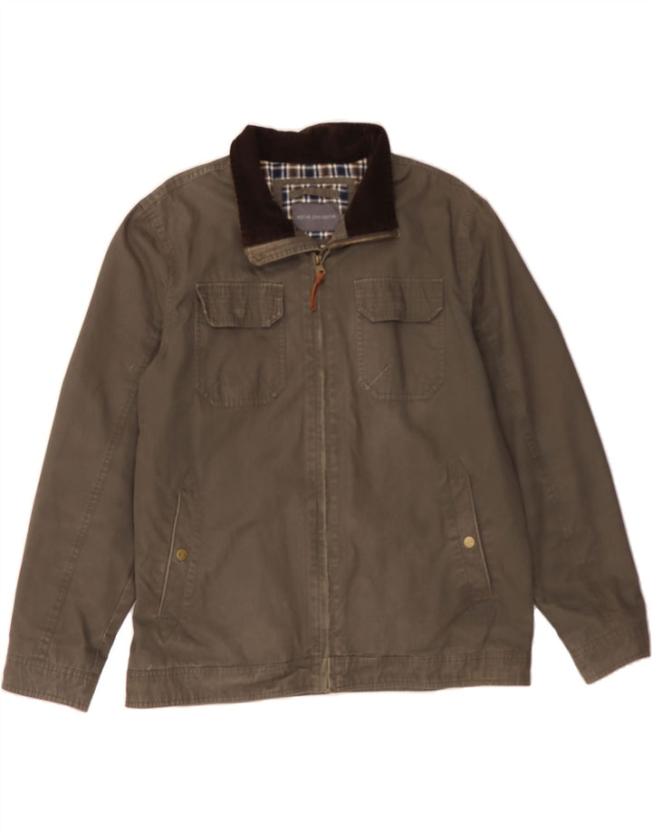 JOHN ROCHA Veste Bomber Homme UK 40 Grand Coton Gris