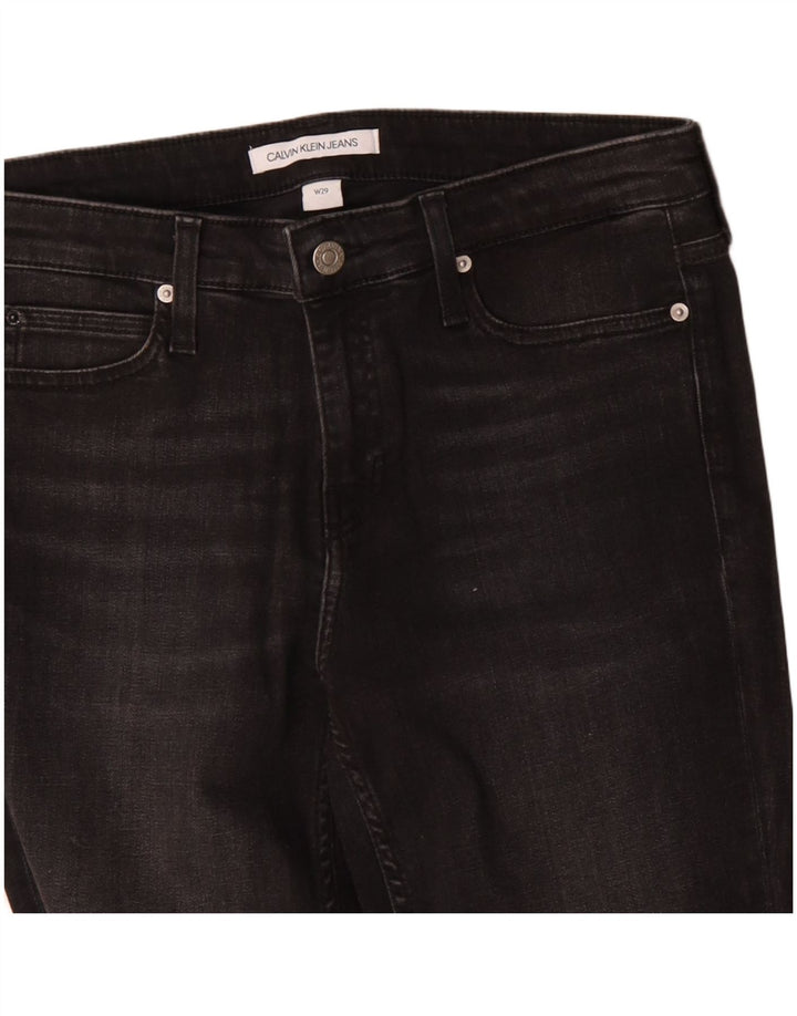 CALVIN KLEIN Jean Skinny W29 L28 Femme Noir Coton