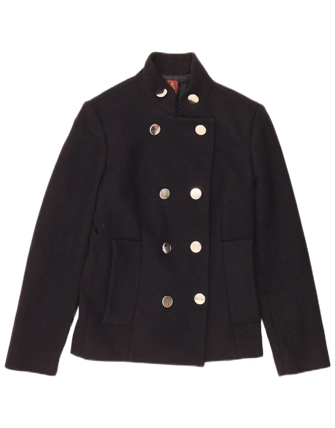 Dondup Caban Femme IT 44 Laine Bleu Marine Moyen