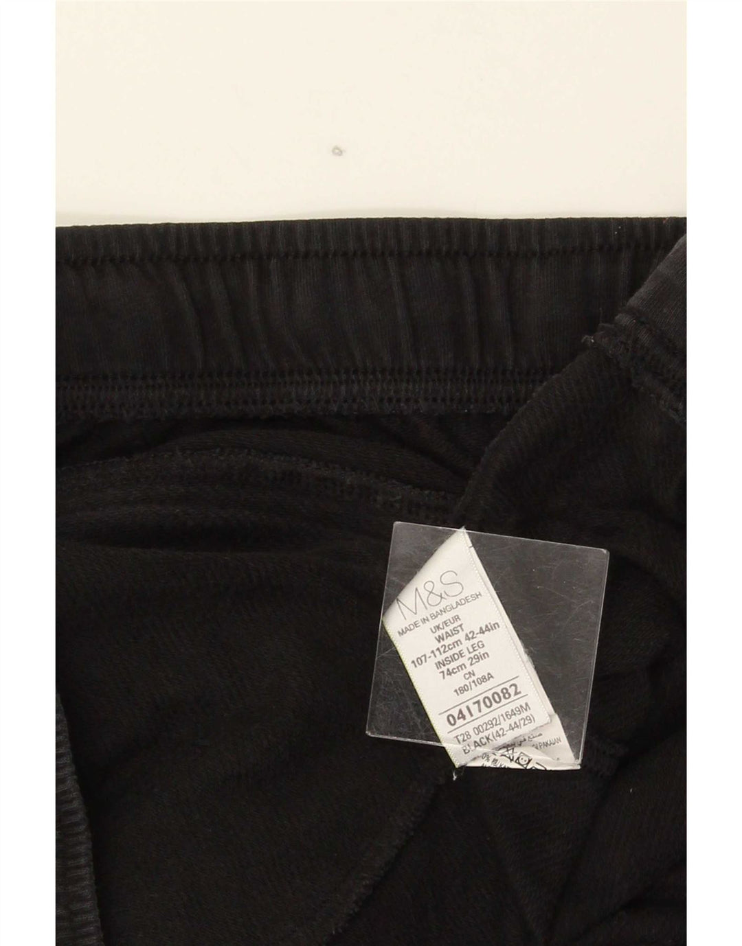 Marks & Spencer Pantalon de survêtement pour homme 2XL Noir Coton