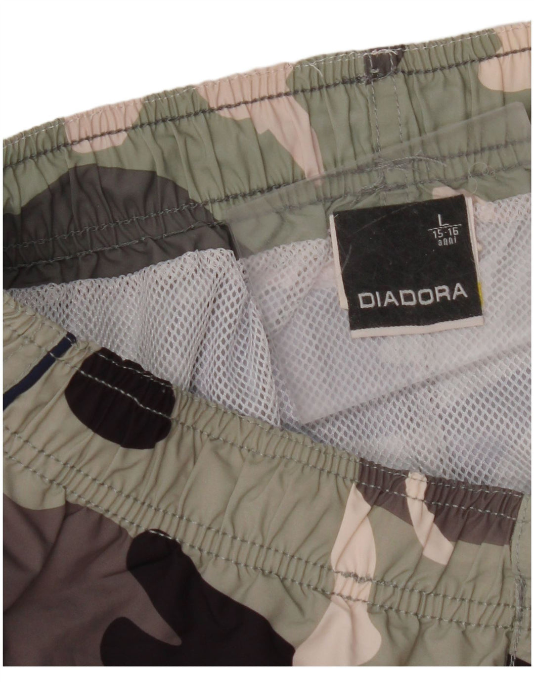 DIADORA Short de Bain Garçon 15-16 ans Large Camouflage Multicolore
