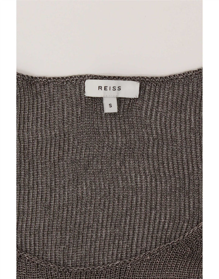 Reiss Chemisier Femme UK 10 Petit Gris Moucheté