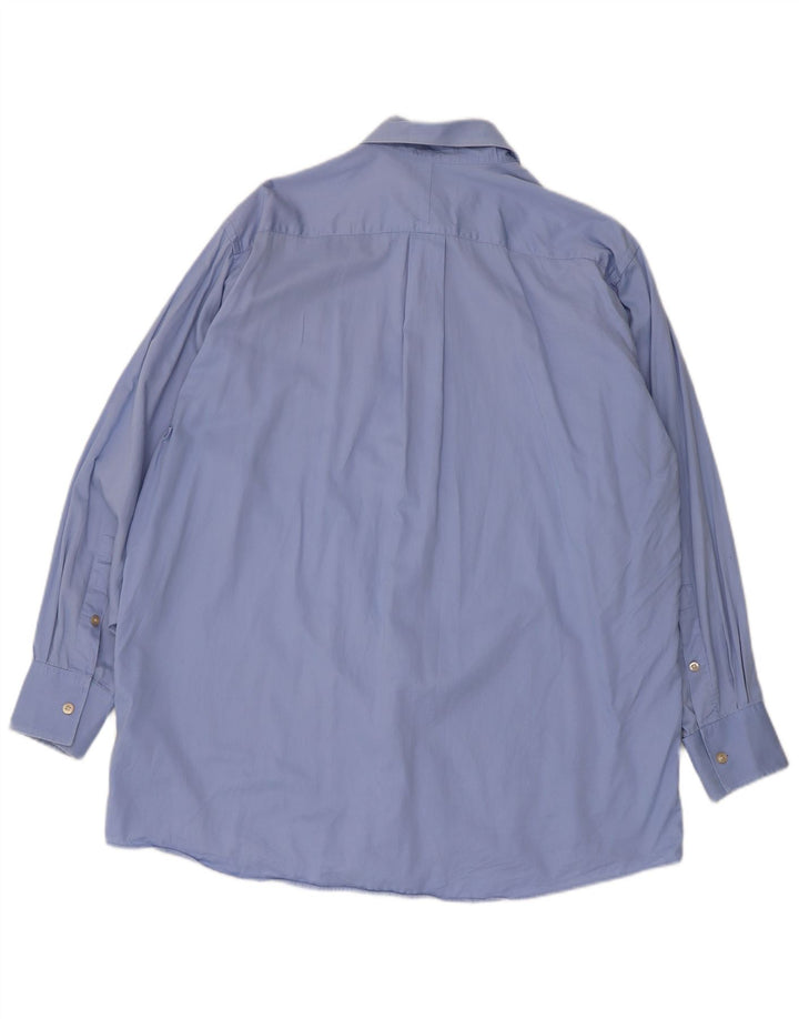 Michael Kors Chemise Homme Taille 16 1/2 Grand Coton Bleu