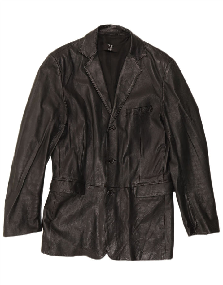 Zen Veste Cuir Femme IT 50 XL Cuir Noir