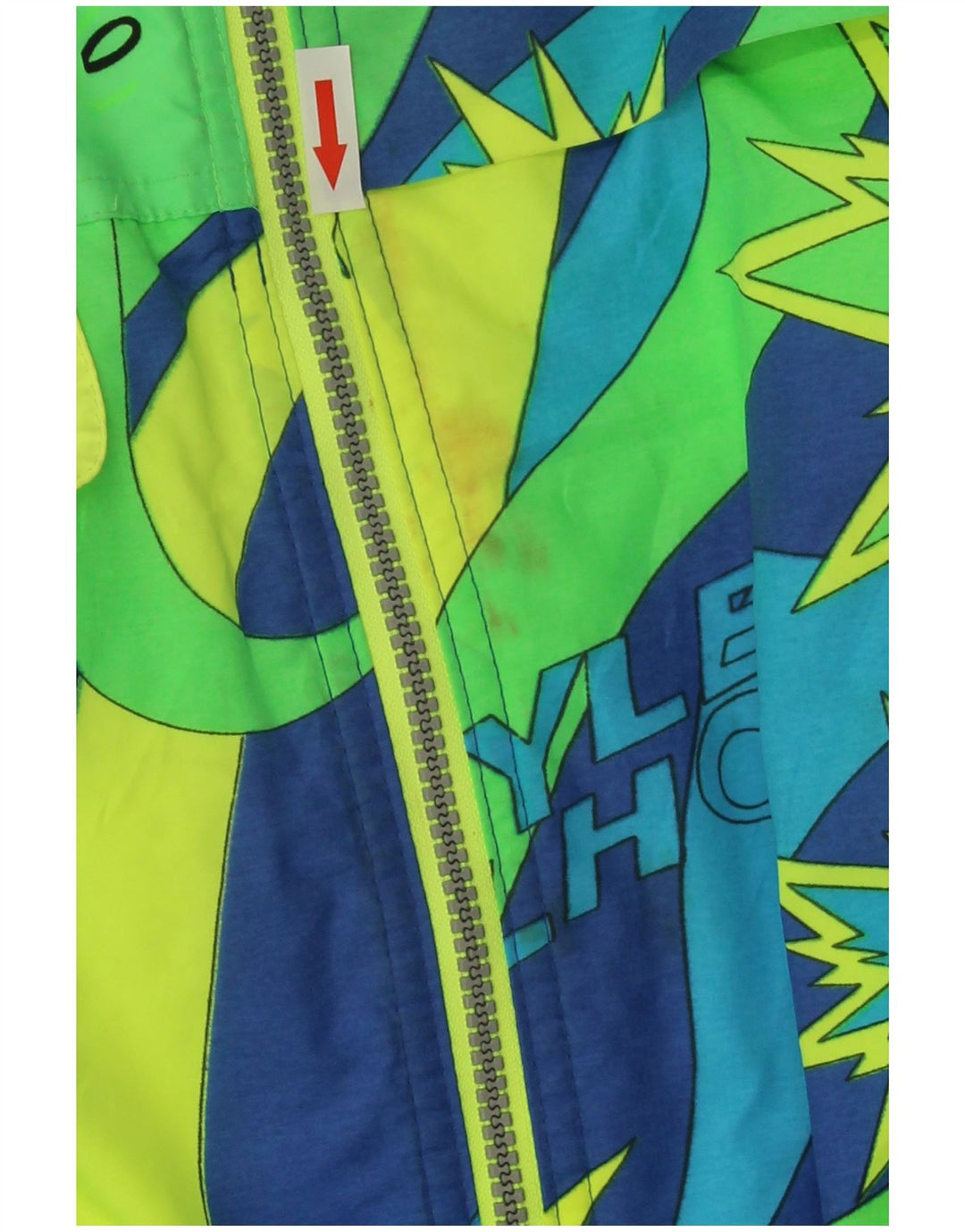Elho Combinaison de ski graphique pour homme Large Bleu Géométrique