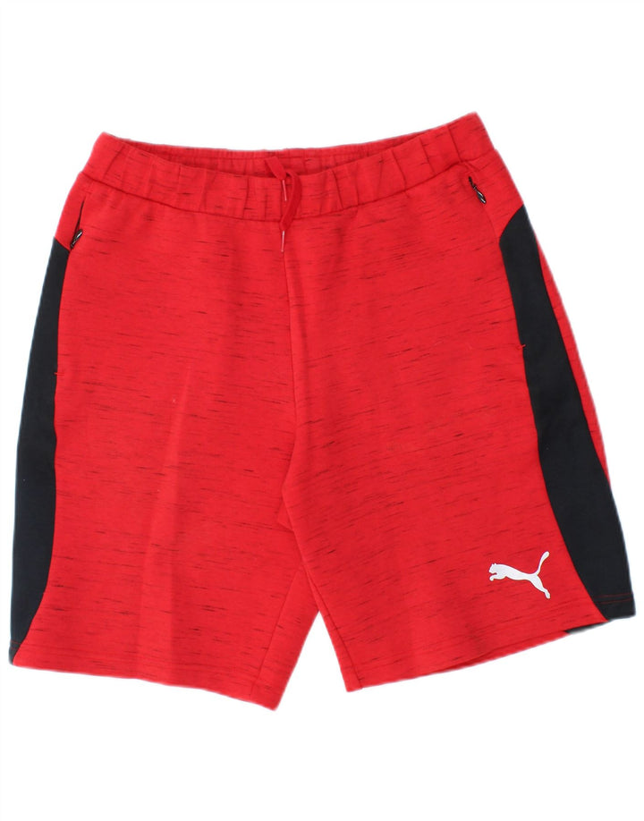 Puma Short de Sport Homme Rouge Moyen Colourblock