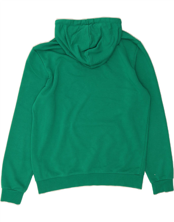 PUMA Mens Hoodie Jumper Medium Green Cotton Vintage Puma and Second-Hand Puma from Messina Hembry 