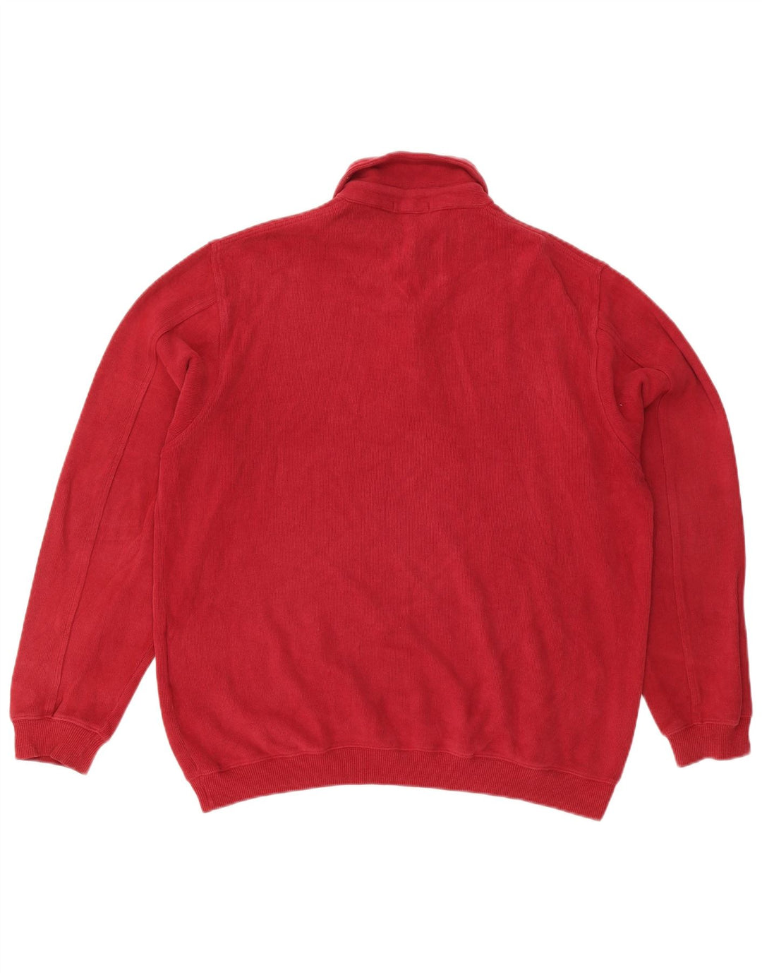Gant Pull Col Polo Homme Rouge Moyen Coton
