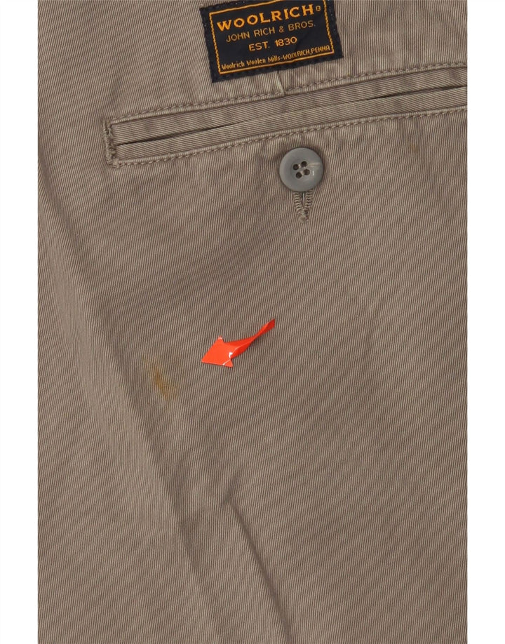 WOOLRICH Short Chino Homme W30 Coton Kaki Moyen