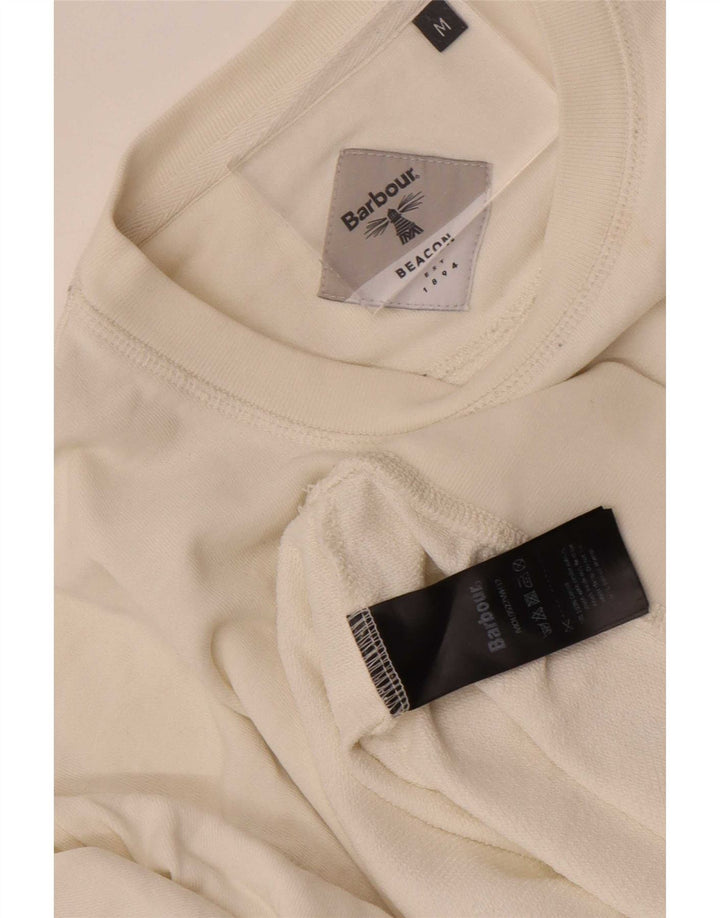 Barbour Sweat-shirt graphique pour hommes en coton blanc moyen