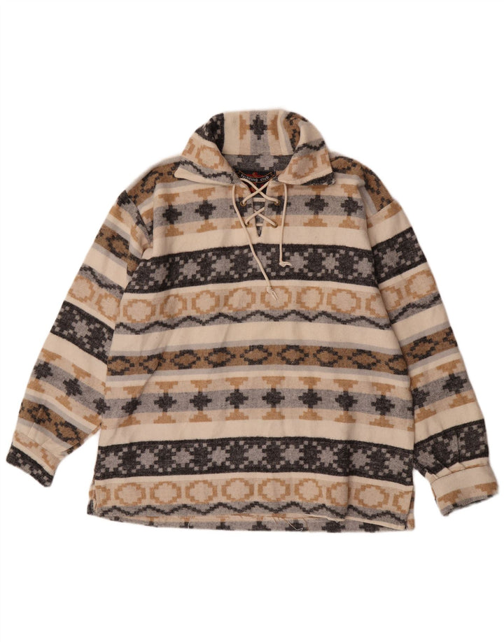 Yachting Club Chemise en Flanelle Pull Homme Grand Multicolore Géométrique