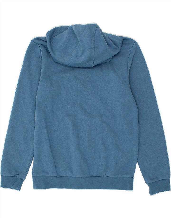 ADIDAS Boys Hoodie Jumper 11-12 Years Blue Vintage Adidas and Second-Hand Adidas from Messina Hembry 