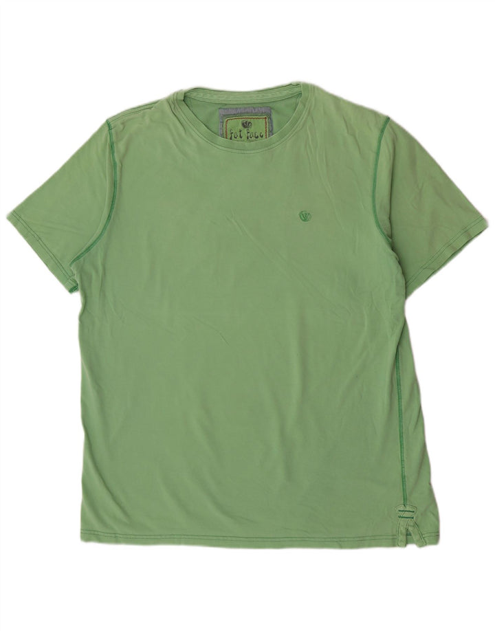 Fat Face T-Shirt Homme Haut Large Vert Coton