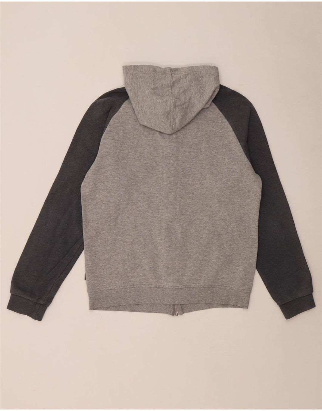 Adidas Pull à capuche zippé pour homme en coton moucheté gris moyen