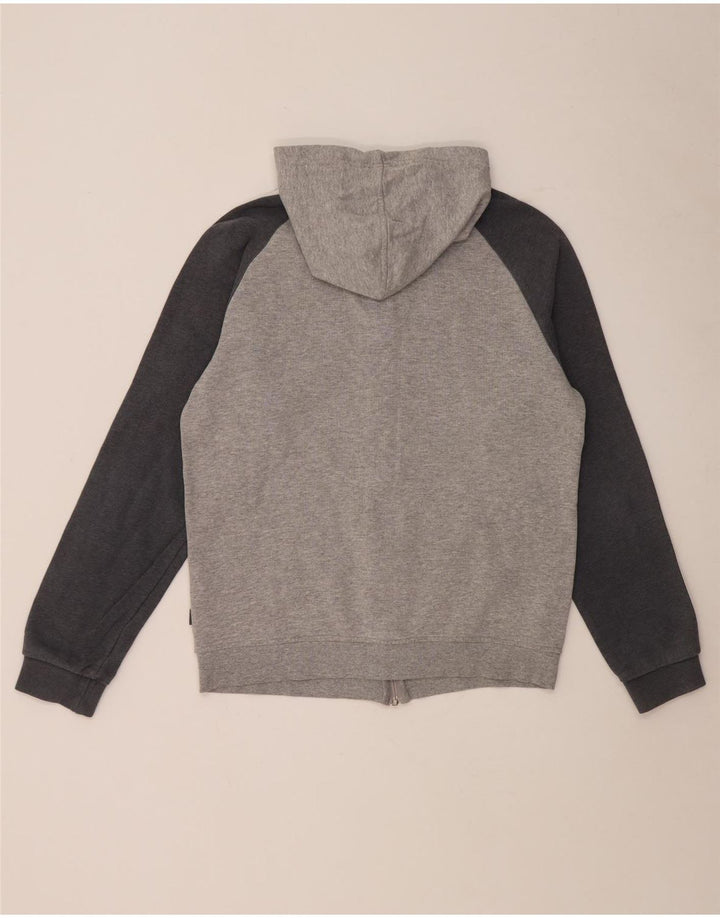 Adidas Pull à capuche zippé pour homme en coton moucheté gris moyen