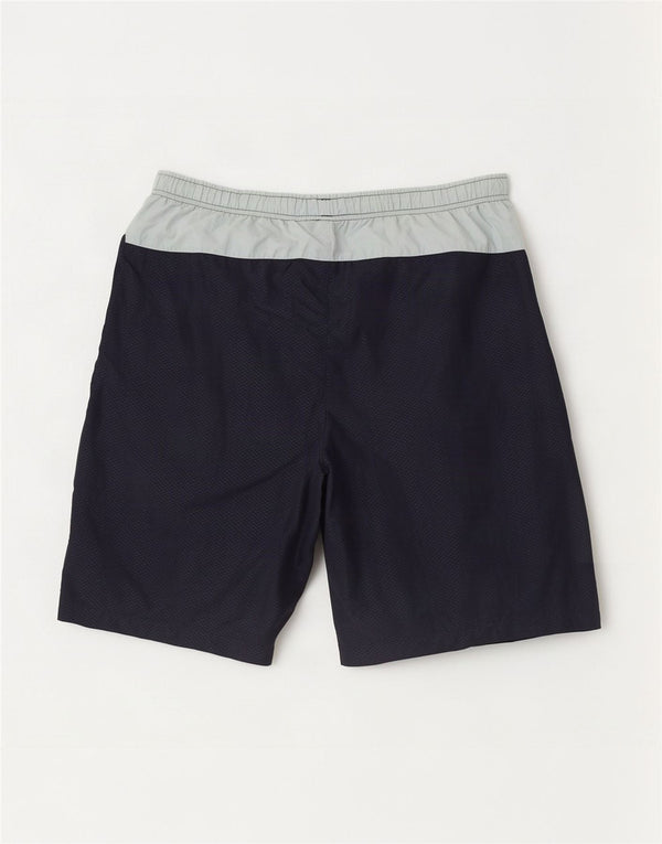 Lotto Short de sport graphique pour homme UK 40/42 Large Bleu marine Colorblock Nylon