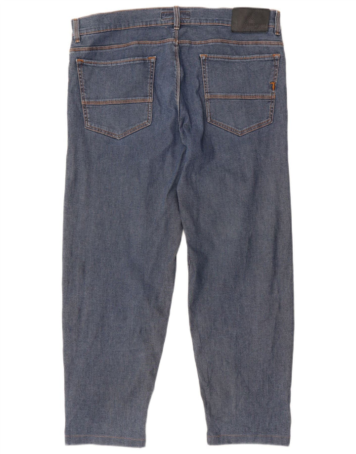 Trussardi Jean Droit IT 52 XL W38 L28 Bleu Homme
