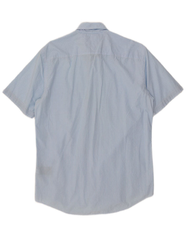 Tommy Hilfiger Chemise à Manches Courtes New York Fit Homme Bleu Moyen Vichy