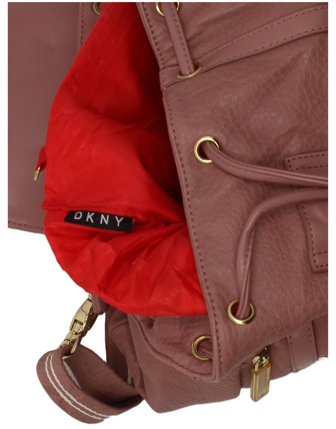 Dkny Sac à Dos Femme en Simili Cuir Taille Unique Rose Polyuréthane