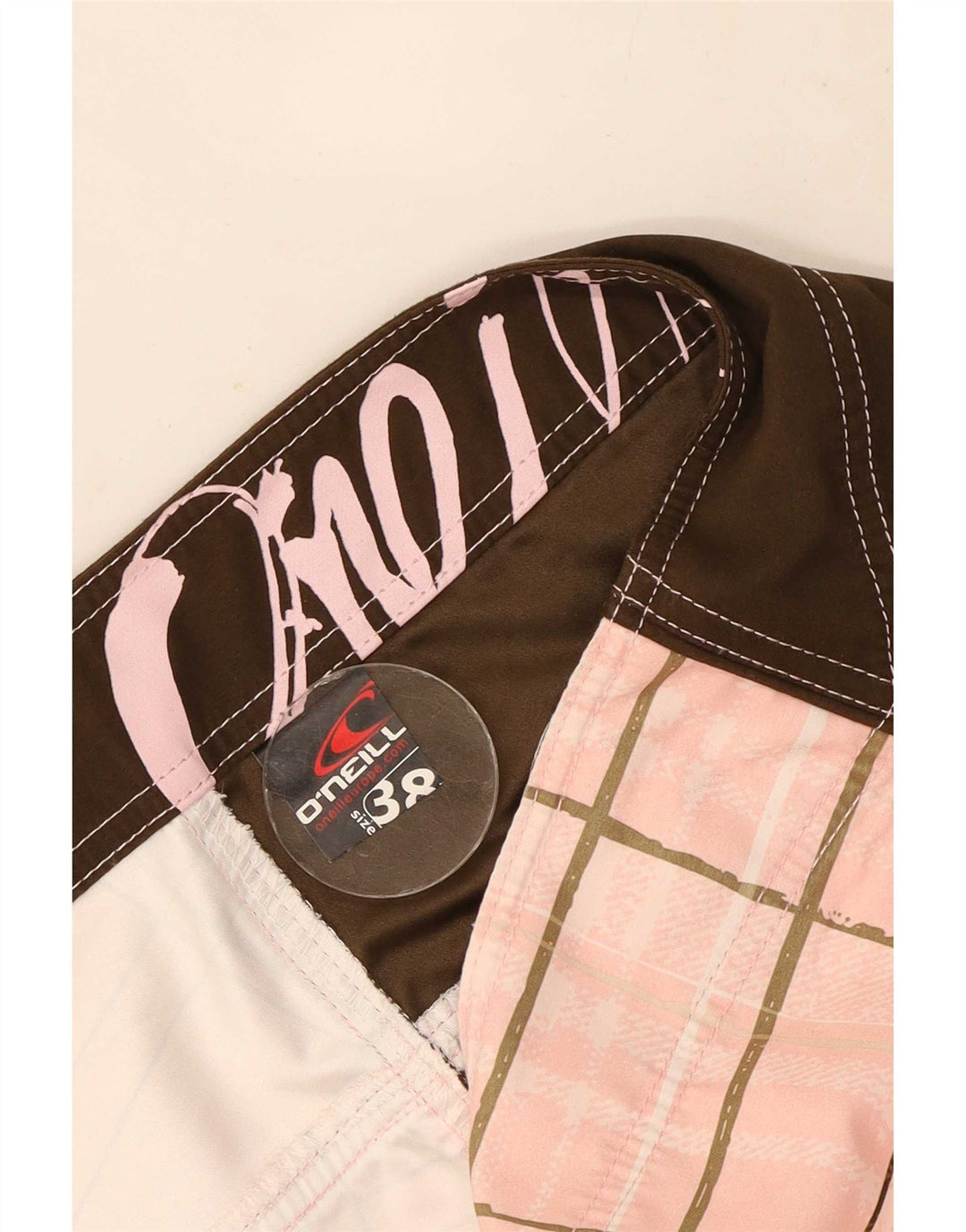 O'Neill Short de Bain Homme XL Rose à Carreaux