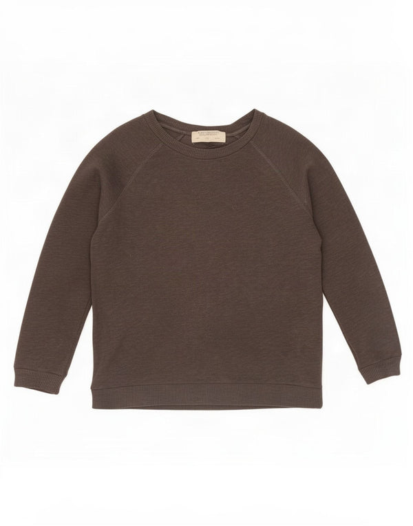 Zara Femme Trafaluc Haut Oversize Manches Longues UK 10 Petit Gris Moucheté