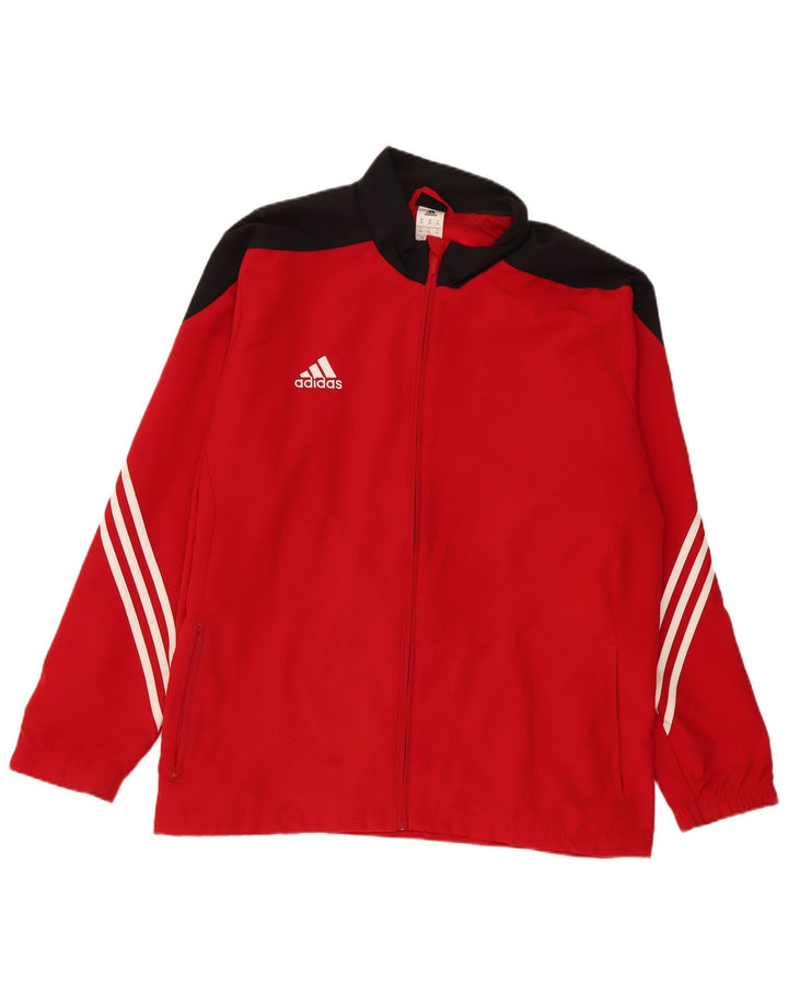 Adidas Veste de survêtement pour homme 2XL Rouge Colourblock Polyester