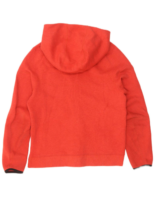 Nike Pull à capuche zippé pour femme UK 18 XL Rouge Coton