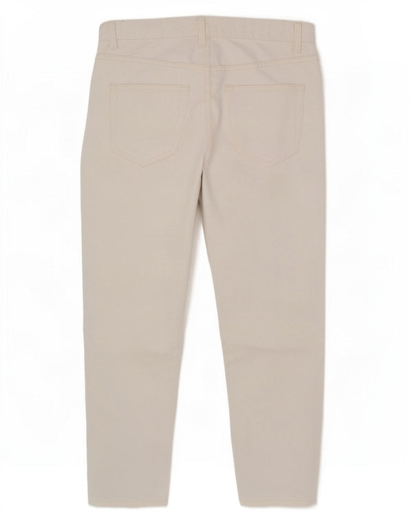 Zara Jean slim court pour homme EU 42 Large W32 L26 Blanc