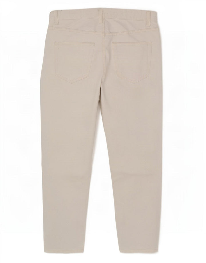 Zara Jean slim court pour homme EU 42 Large W32 L26 Blanc