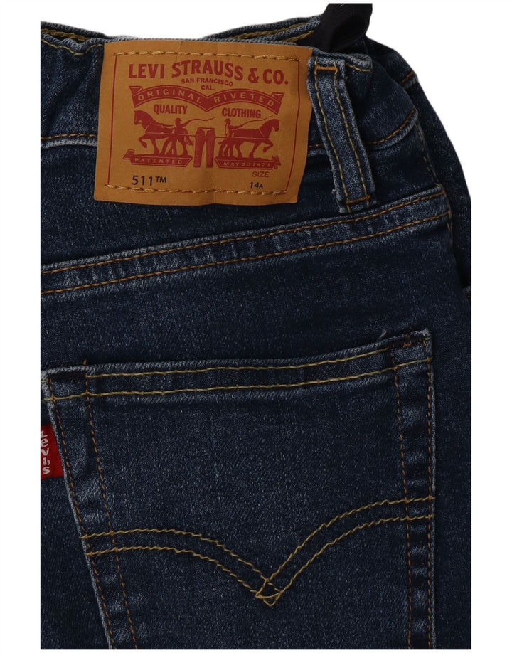 LEVI'S Boys 511 Slim Jeans 13-14 Years W28 L30 Blue Cotton