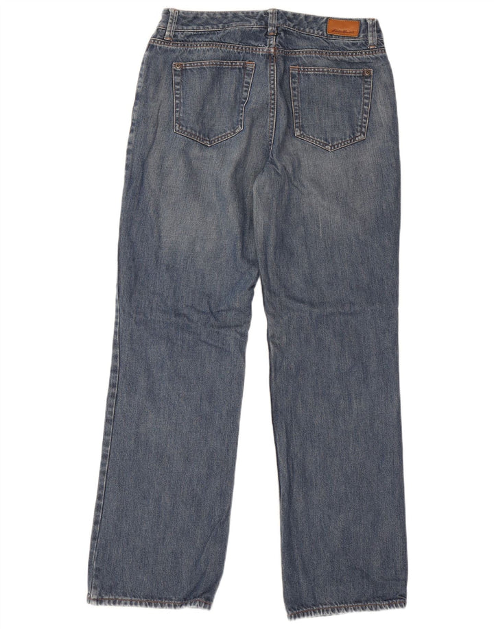EDDIE BAUER Jean droit pour femme US 6 Medium W30 L30 Bleu Coton