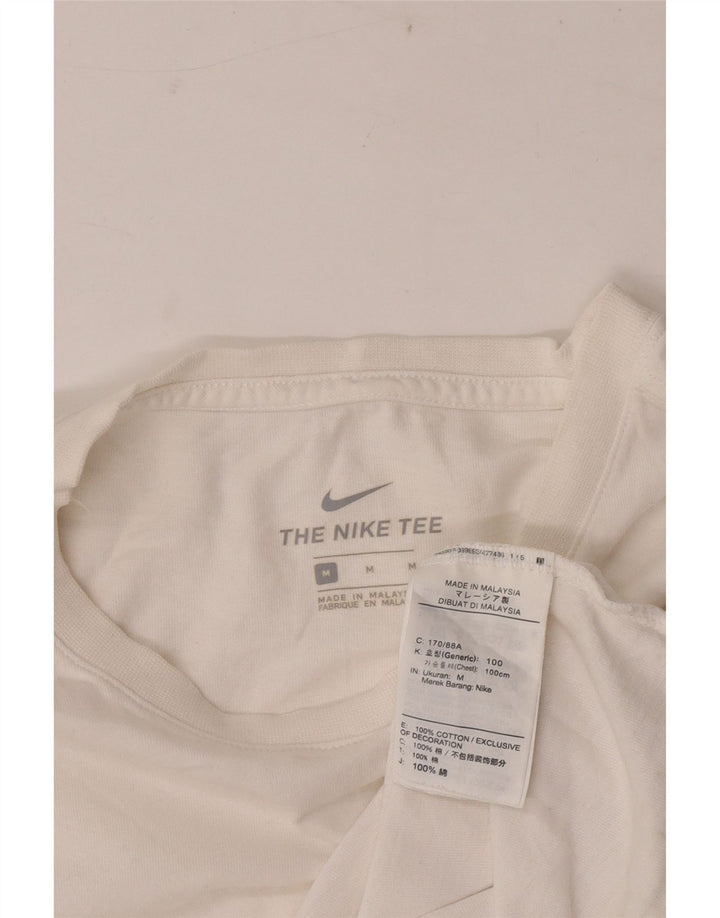Nike T-Shirt Homme Blanc Moyen Coton