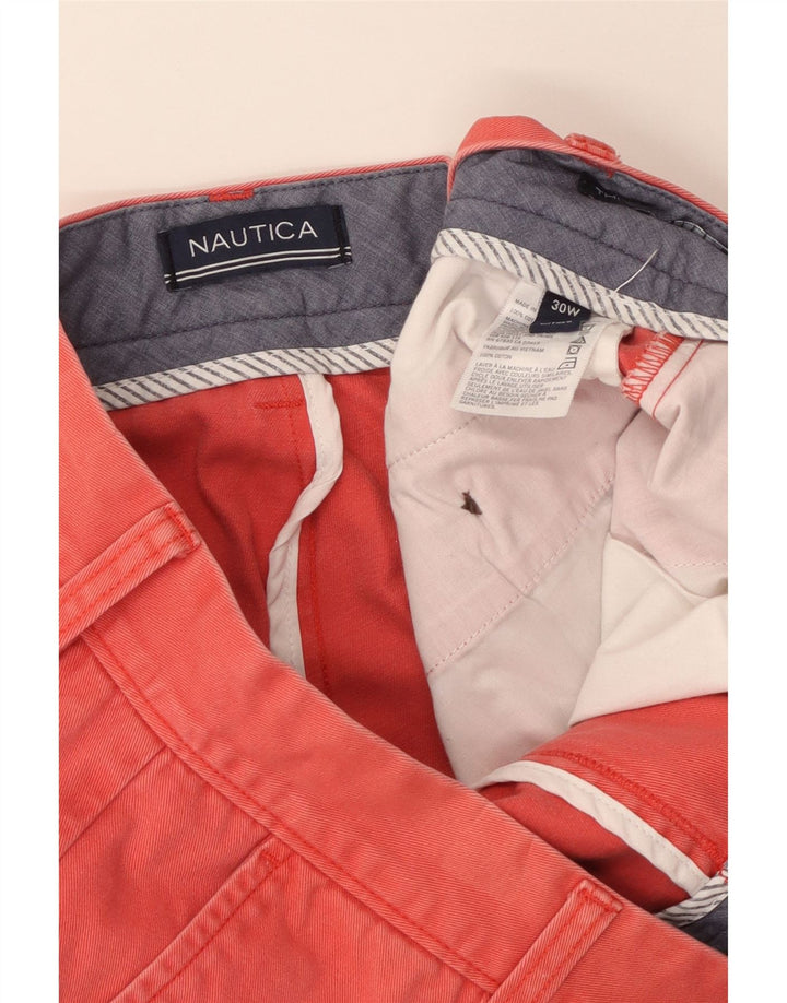 Nautica Short Chino Homme W30 Coton Rouge Moyen