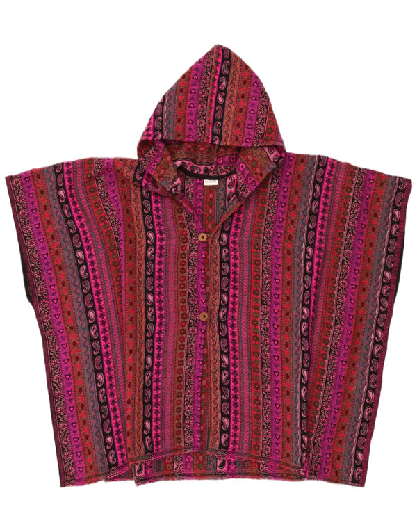 vintage Femmes Surdimensionné Cardigan À Capuchon Pull Taille Unique Multicolore