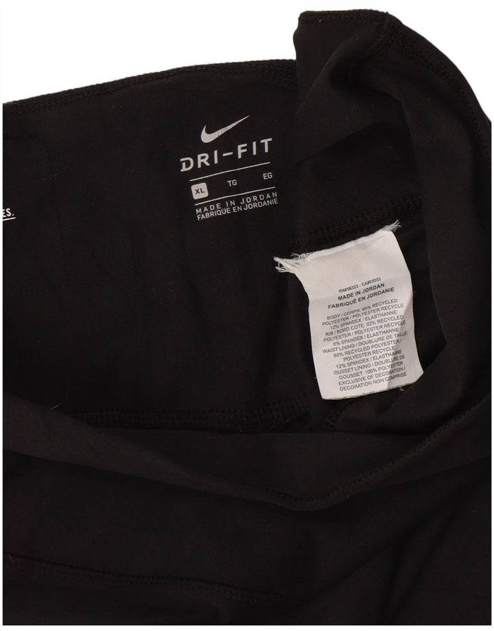 NIKE Legging Dri Fit pour femme UK 18 XL Noir Polyester