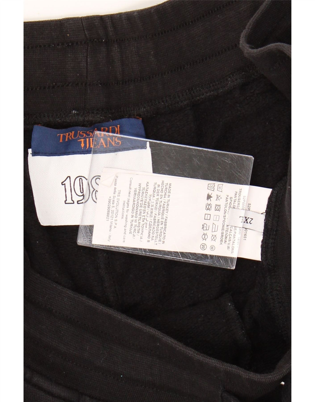 Trussardi Femme UK 20 2XL Coton Noir