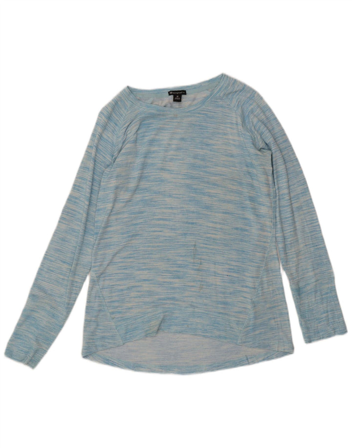 CHAMPION Sweat-shirt pour femme UK 44 Rayonne mouchetée bleu moyen