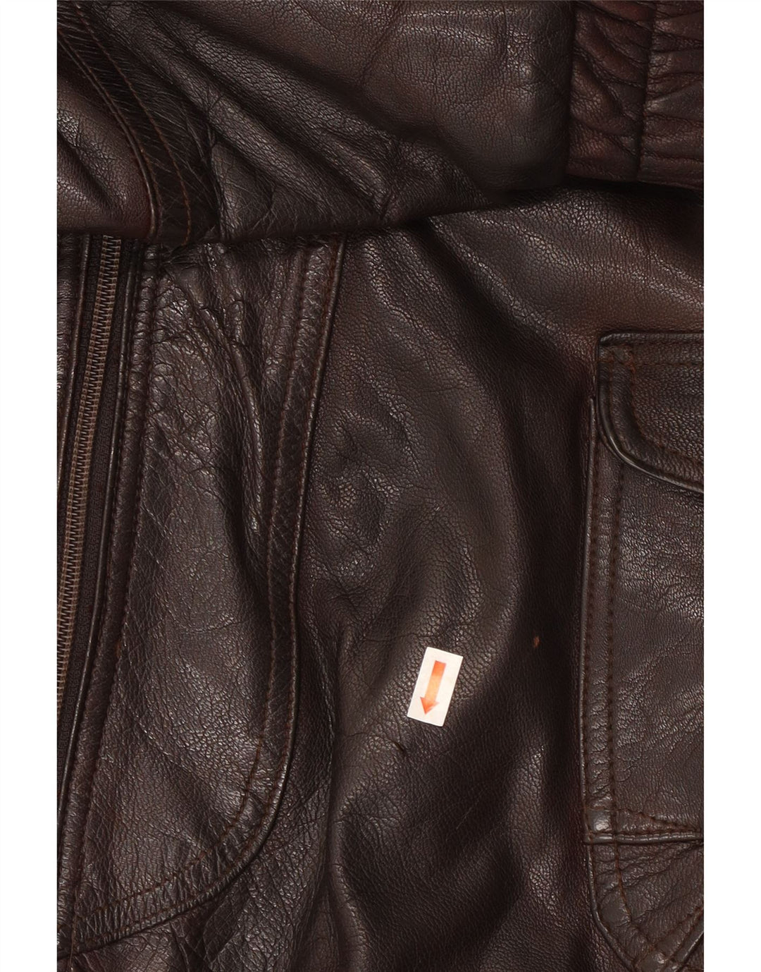 Milan Veste en cuir pour homme UK 40 Large Marron